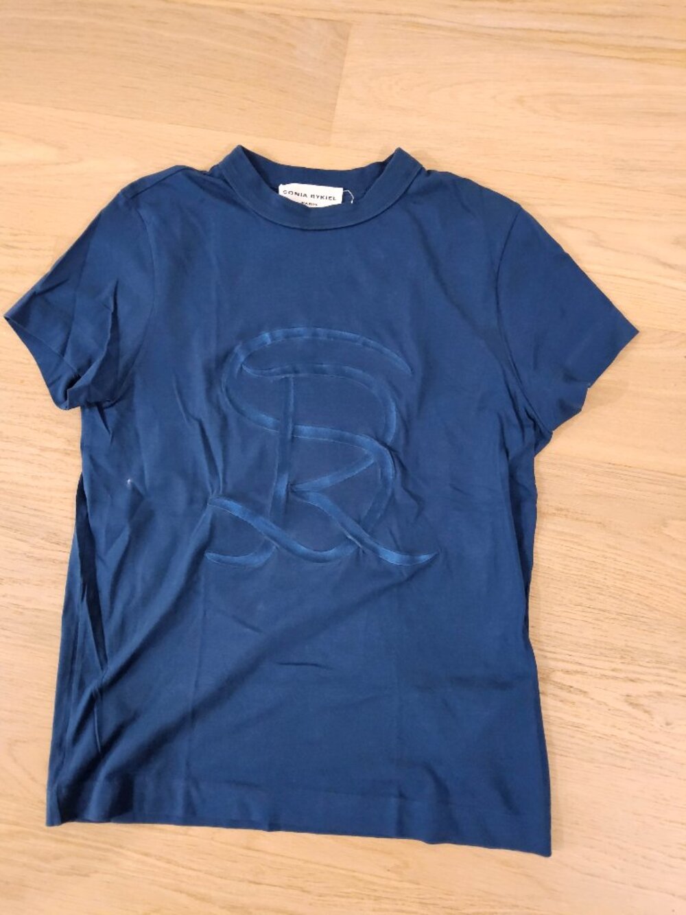 Sonia rykiel short sleeve navy tshirt size xs